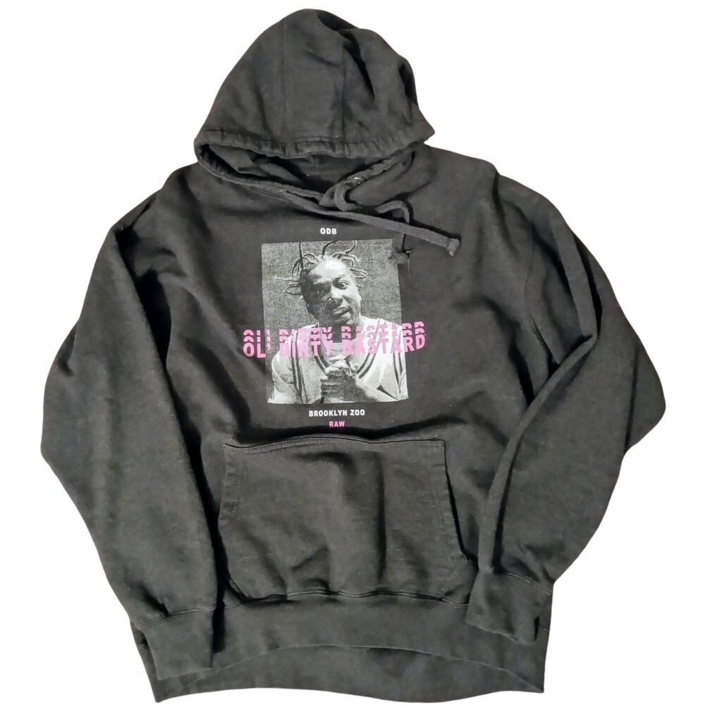 Forever 21 Ol Dirty Bastard ODB Wu Tang Clan Rap Pullover Hoodie Charcoal SZ L